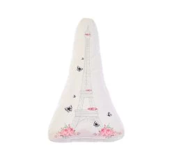 Eiffel Tower Filled Novelty Cushion White