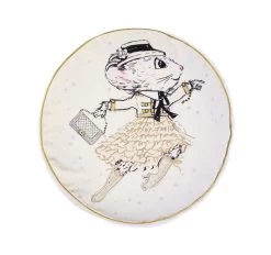 Fashion Claris 40cm Round Filled Cushion White