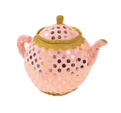 Little Miss Teapot Filled Novelty Cushion Pink
