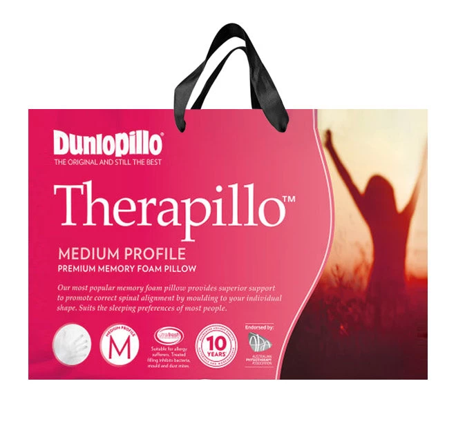 Therapillo Premium Memory Foam Medium Profile Standard Pillow