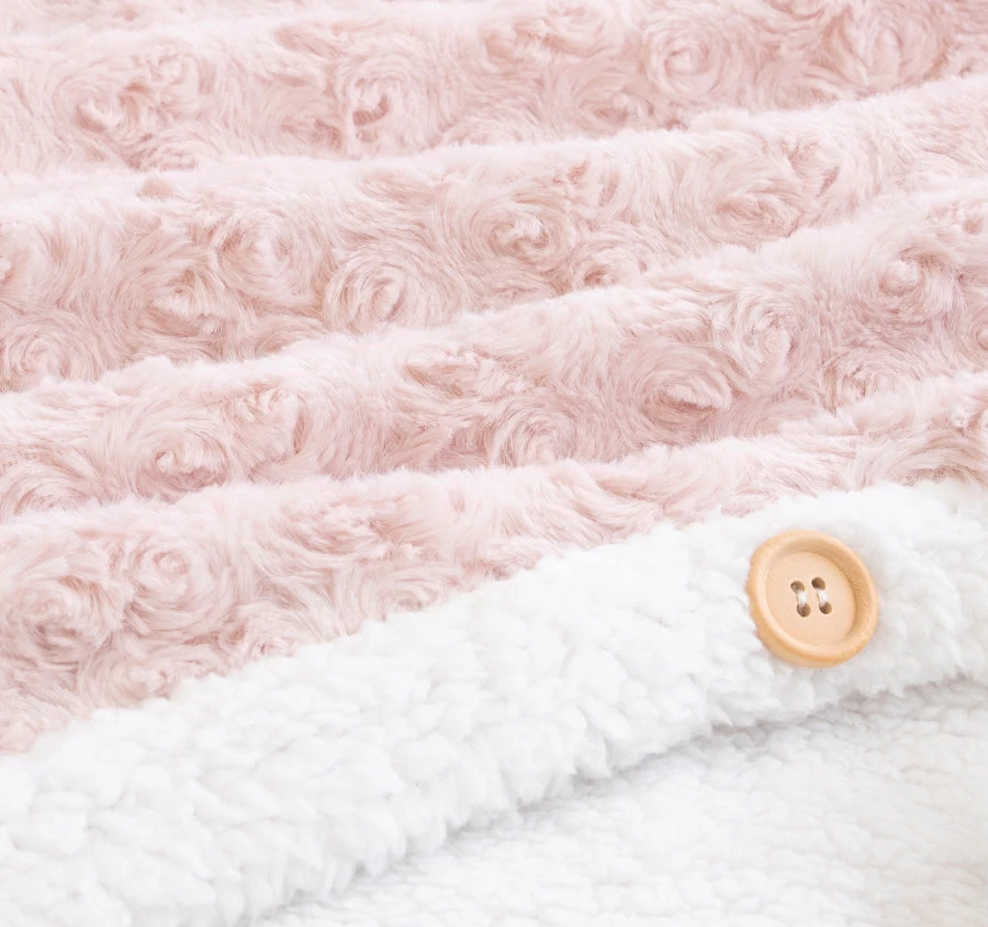 Bubblegum 101x127cm Hooded Blanket Pink - Image 2