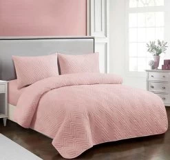Spencer Quilt Cover Set Range Blush