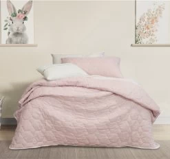Bolston Coverlet Set Pink