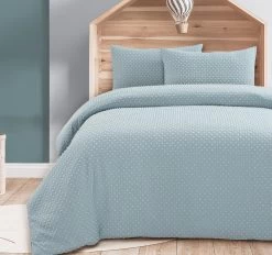 Cloud Puff Quilt Cover Set Range Blue