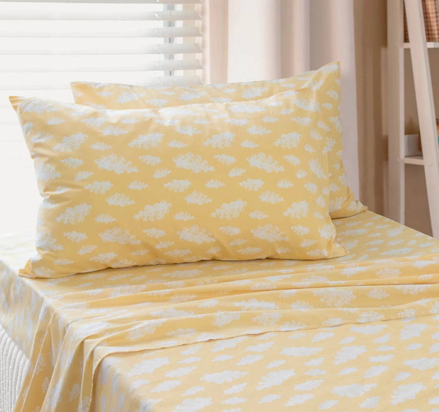 Clouds Sheet Set Range Yellow