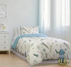 Rocket Boy Quilt Cover Set Range Chambray