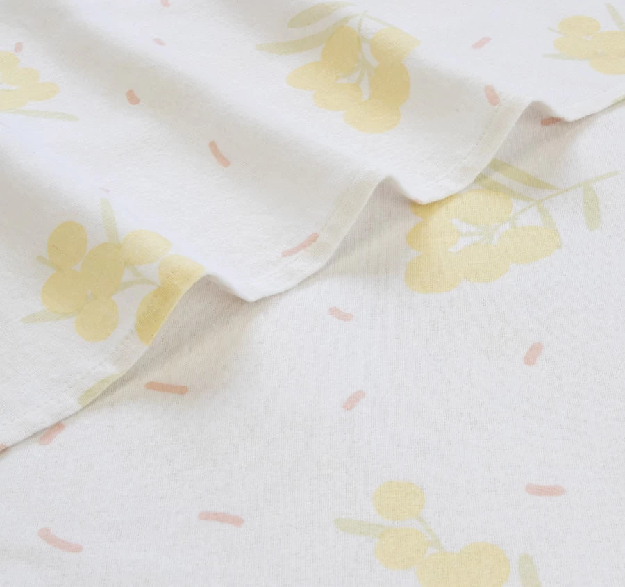 Wattle Flannelette Cotton Sheet Set Range Multi - Image 2