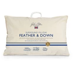 White Goose 85% Down And 15% Feather Surround Medium Standard Pillow