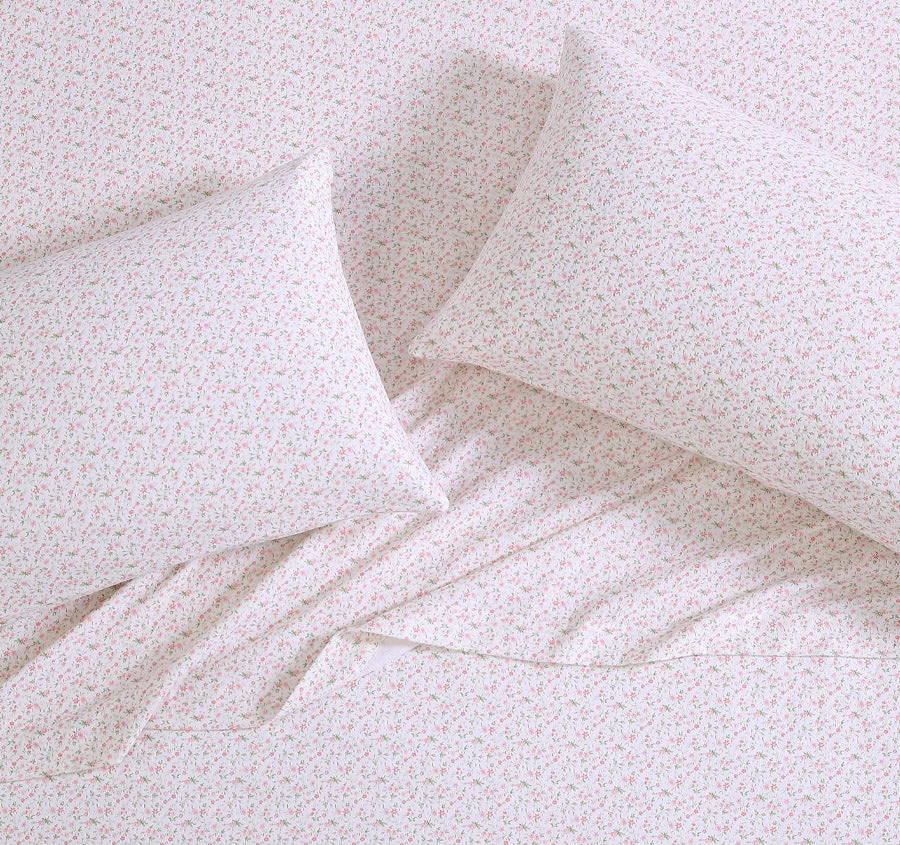 Laura Ashley Evie Flannelette Sheet Set Range Soft Pink - Image 4