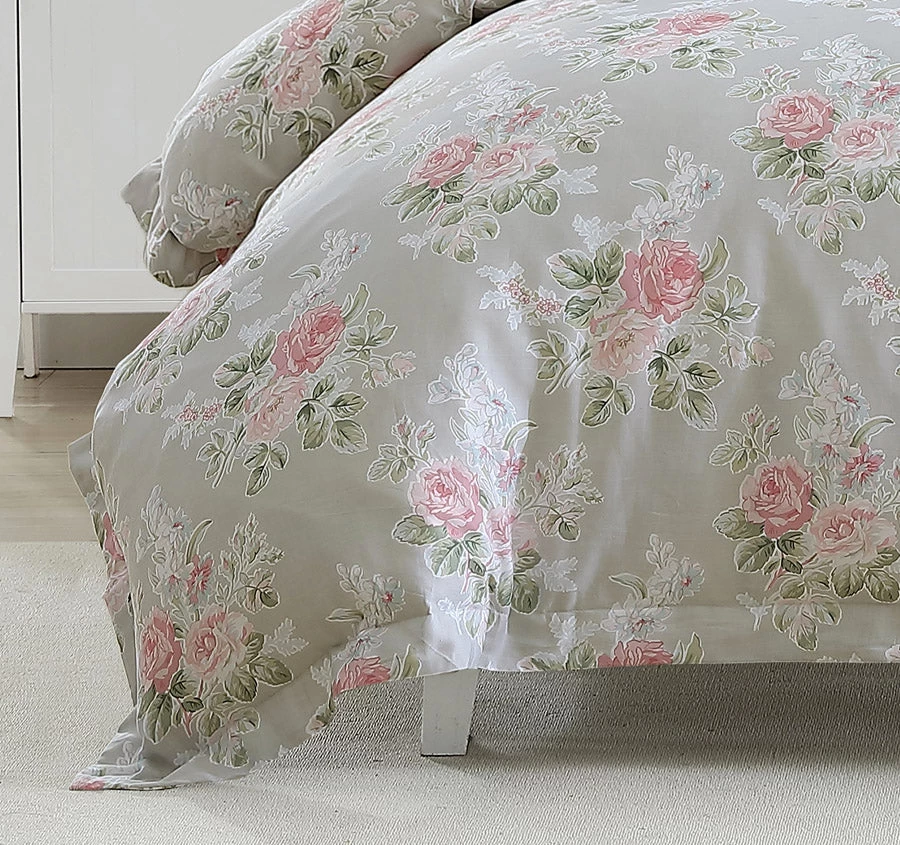Laura Ashley Melany Quilt Cover Set Range Pink And Grey - Image 3