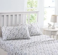 Laura Ashley Spring Bloom 375THC Cotton Sheet Set Range Wildflower