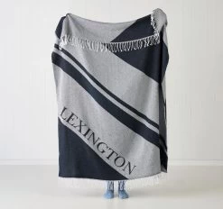 Lexington Recycled Logo 130x170cm Throw Rug Blue