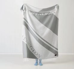 Lexington Recycled Logo 130x170cm Throw Rug Grey