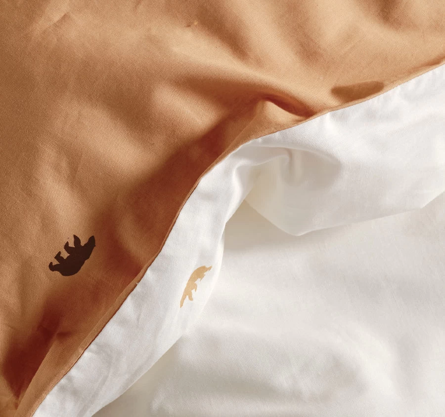 Bear Hug Quilt Cover Set Range Caramel - Image 5