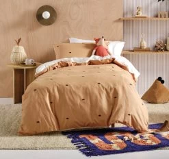 Bear Hug Quilt Cover Set Range Caramel
