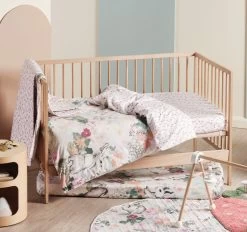 Bunny Tales Cot Quilt Cover Pink Posy