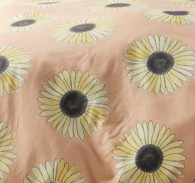 Hello Sunshine Quilt Cover Set Range Peach - Image 2