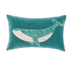 Into The Waves 35x55cm Filled Cushion Deep Blue