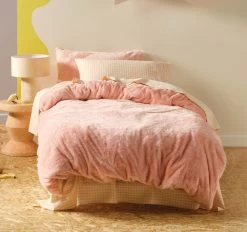 Milly Quilt Cover Set Range Soft Pink