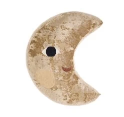 Novelty Filled Cushion Sleepy Moon Gold