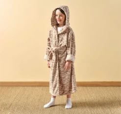Plush Kids Bathrobe Range Tiger