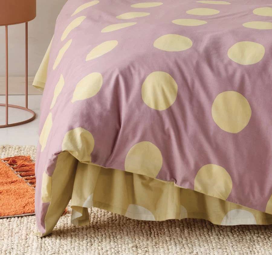 Roundabout Quilt Cover Set Range Berry And Wheat - Image 3