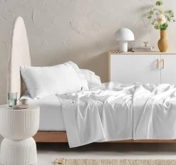 Hotel Augusta 500THC Cotton Sateen Mega Sheet Set Range White