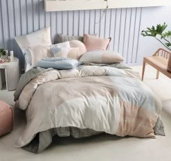 Eisha Quilt Cover Set Range Sky