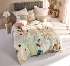 Elementary Quilt Cover Set Range Blush