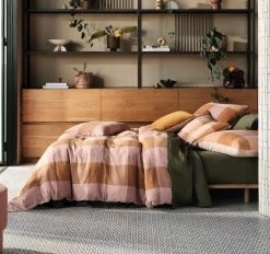 Irvine Quilt Cover Set Range Pink Salt