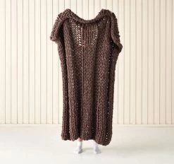 Lana 130x170cm Throw Rug Mocha