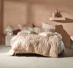 Layla Quilt Cover Set Range Pink