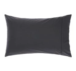 Nara 400THC Bamboo Cotton Standard Pillowcase Charcoal