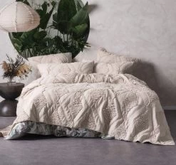 Piero Queen To King Bed Cover Range Sand