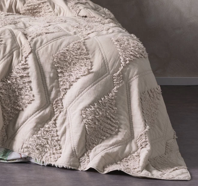 Piero Queen To King Bed Cover Range Sand - Image 3