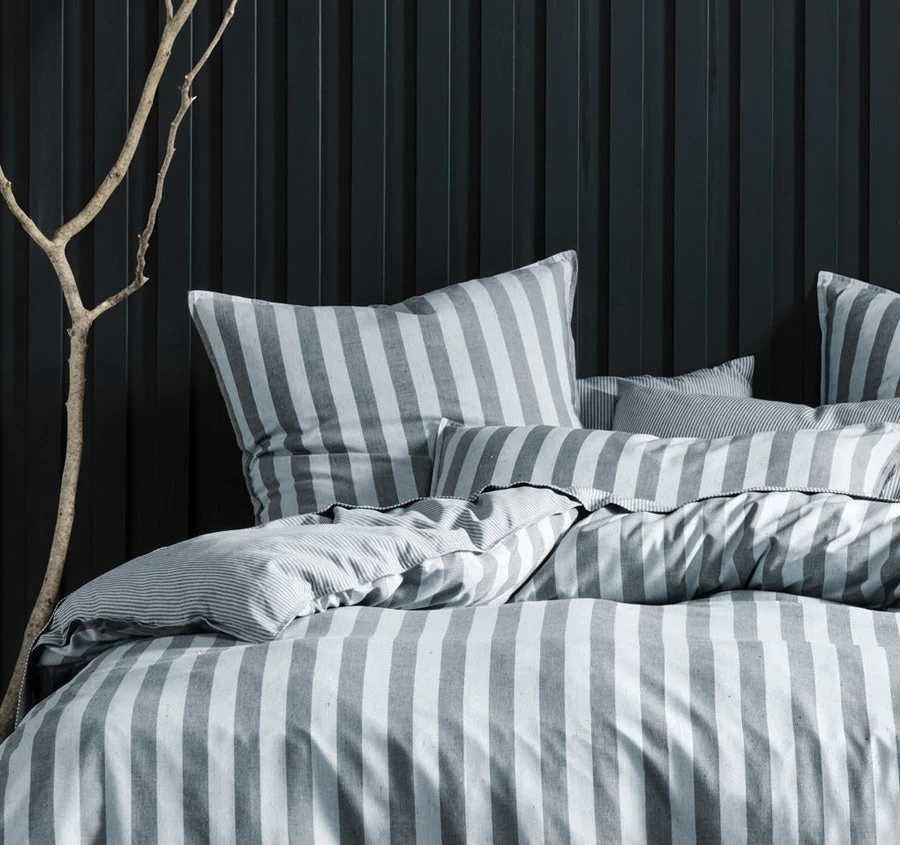 ReJeaneration Adrie Quilt Cover Set Range Charcoal - Image 4