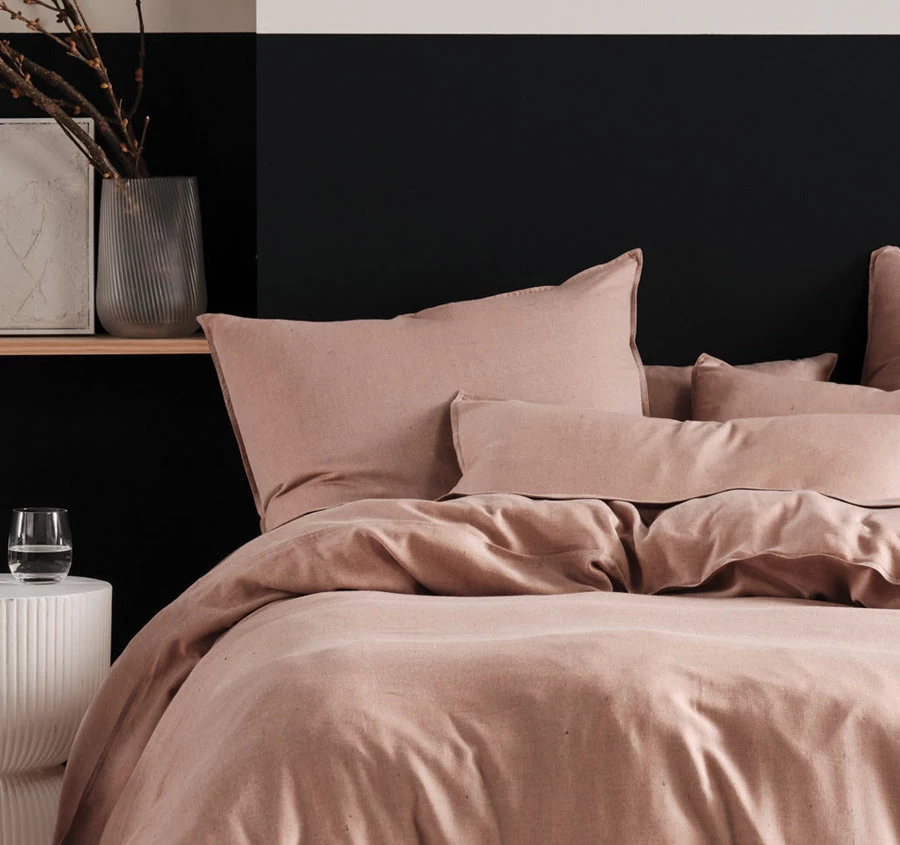 ReJeaneration Rialta Quilt Cover Set Range Rust - Image 4