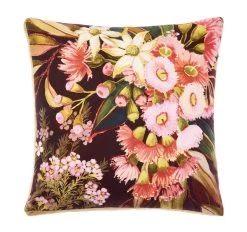 Sydney 48x48x5cm Filled Box Cushion Walnut