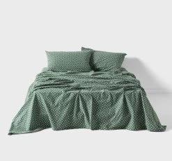 Tyra Printed Flannelette Cotton Mega Sheet Set Range Forest