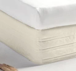 Vienna 300THC Cotton Quilted Valance Range Linen