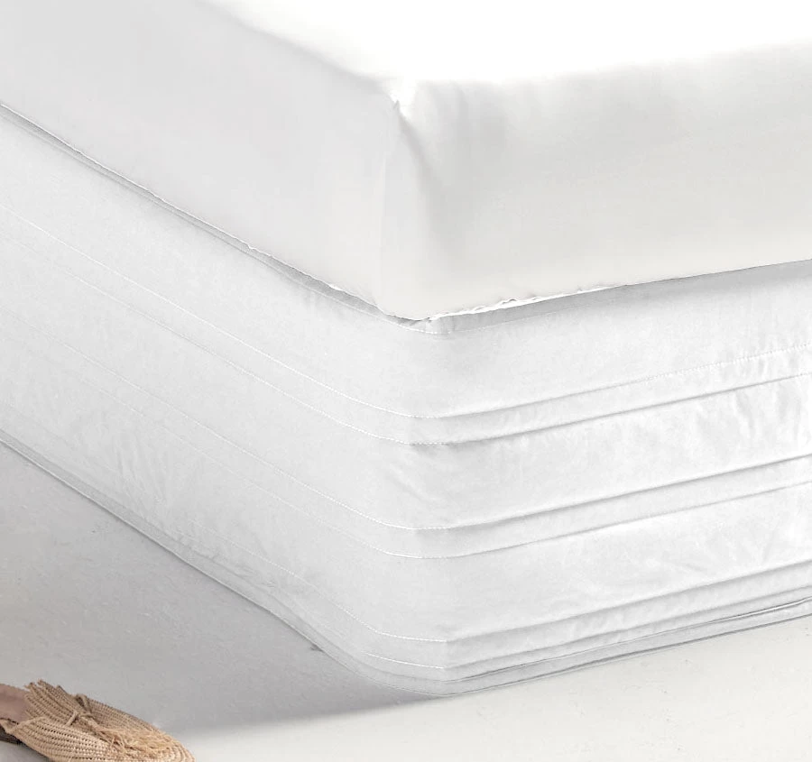 Vienna 300THC Cotton Quilted Valance Range White