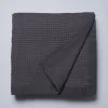 Cotton Waffle Blanket Range Charcoal