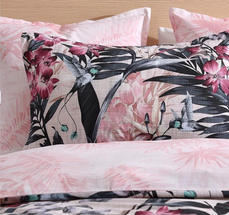 Hummingbird Quilt Cover Set Range Blush - Image 2