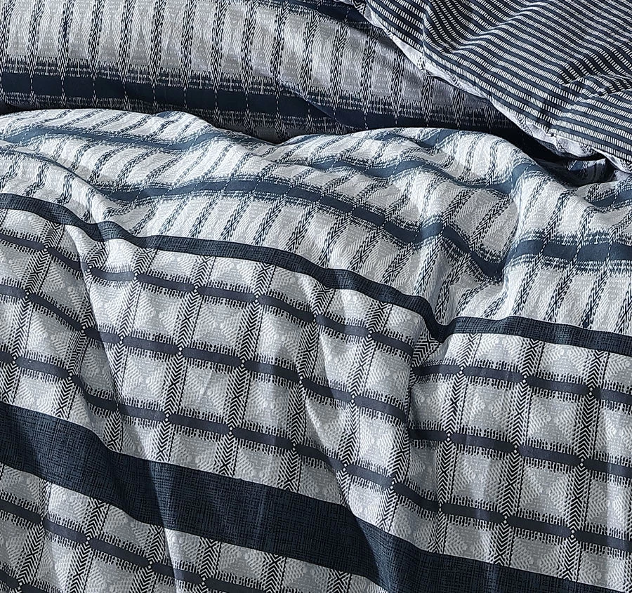 Mason Quilt Cover Set Range Indigo - Image 2