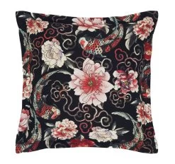 Shanghai Nights 45x45cm Filled Cushion Black