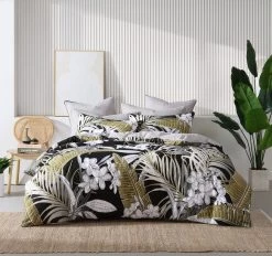 Tariq Quilt Cover Set Range Black