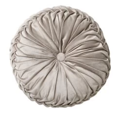 Tempo 40cm Round Filled Cushion Silver