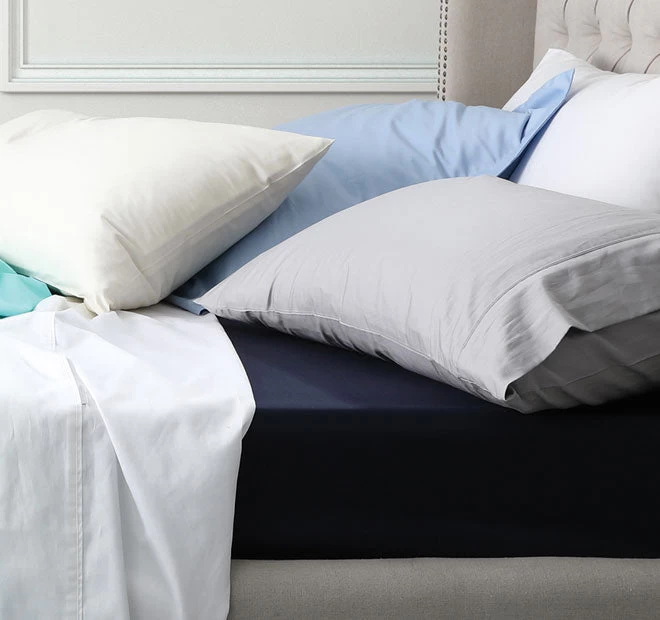 Hotel Grande 400THC Egyptian Cotton Sateen Mega Fitted Or Flat Sheet Range Granite - Image 4