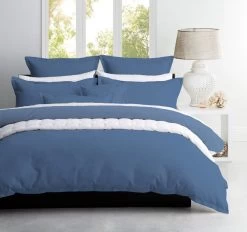 Ascot Quilt Cover Set Range Steel