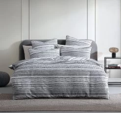 Zanda Quilt Cover Set Range Smoke